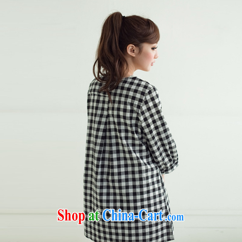 FeelNet larger female classic plaid long version the code shirt 2965 red Haig and code 44 code, FeelNET, shopping on the Internet