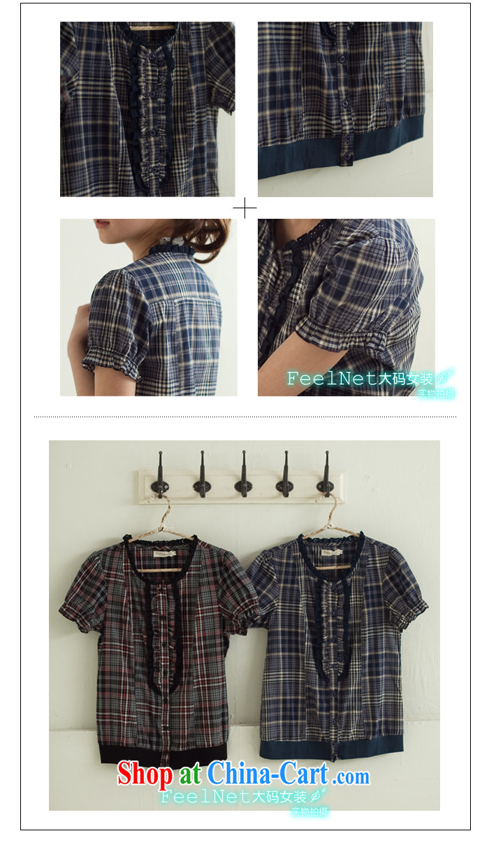 The FeelNet code female English style ribbed short sleeved T-shirt 6308 red plaid XL 44, pictures, price, brand platters! Elections are good character, the national distribution, so why buy now enjoy more preferential! Health