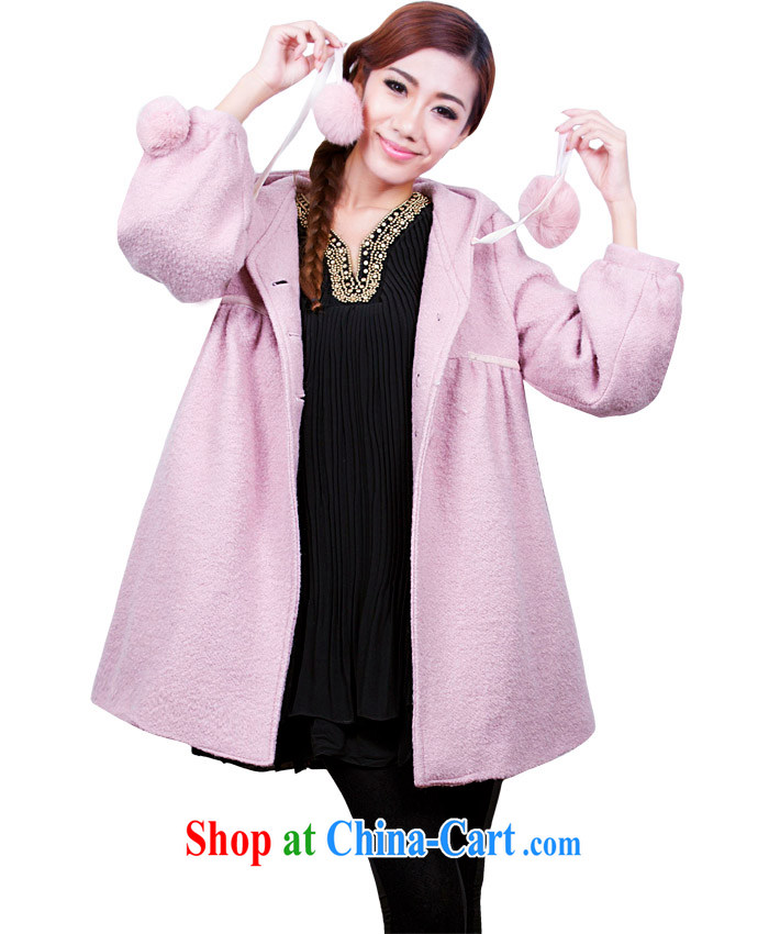 The line takes the thick hair, it jacket large code jacket Korean version the Code women mm thick coat MQN 001 light pink L pictures, price, brand platters! Elections are good character, the national distribution, so why buy now enjoy more preferential! Health