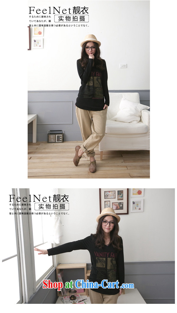 FeelNet larger female spring new solid T-shirt long, the code t-shirt Han version Liberal Women, 11,823 black XL - 40 pictures, price, brand platters! Elections are good character, the national distribution, so why buy now enjoy more preferential! Health