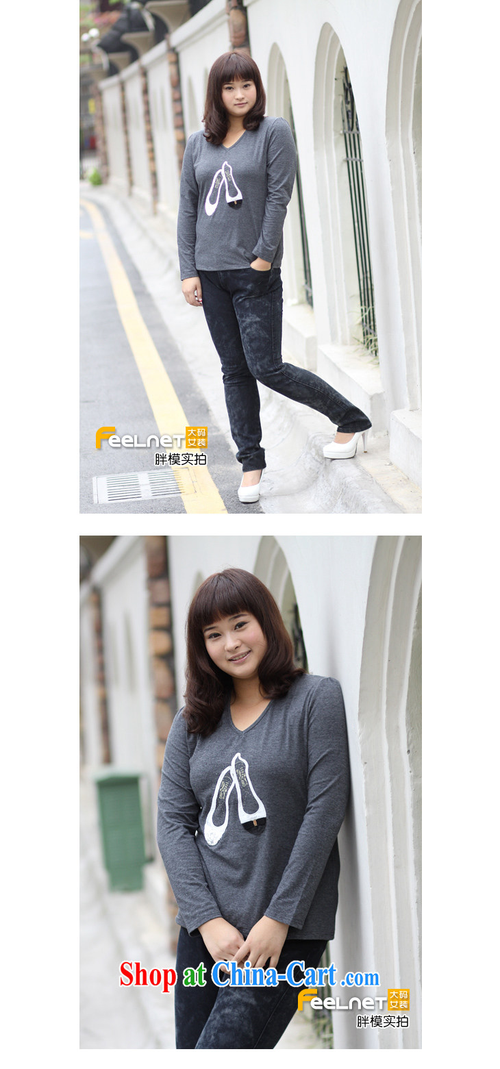 feelnet thick mm spring fat people dress thick sister Korean loose video thin large code t-shirt girls long-sleeved T-shirt 11,811 blue XL - 40 pictures, price, brand platters! Elections are good character, the national distribution, so why buy now enjoy more preferential! Health