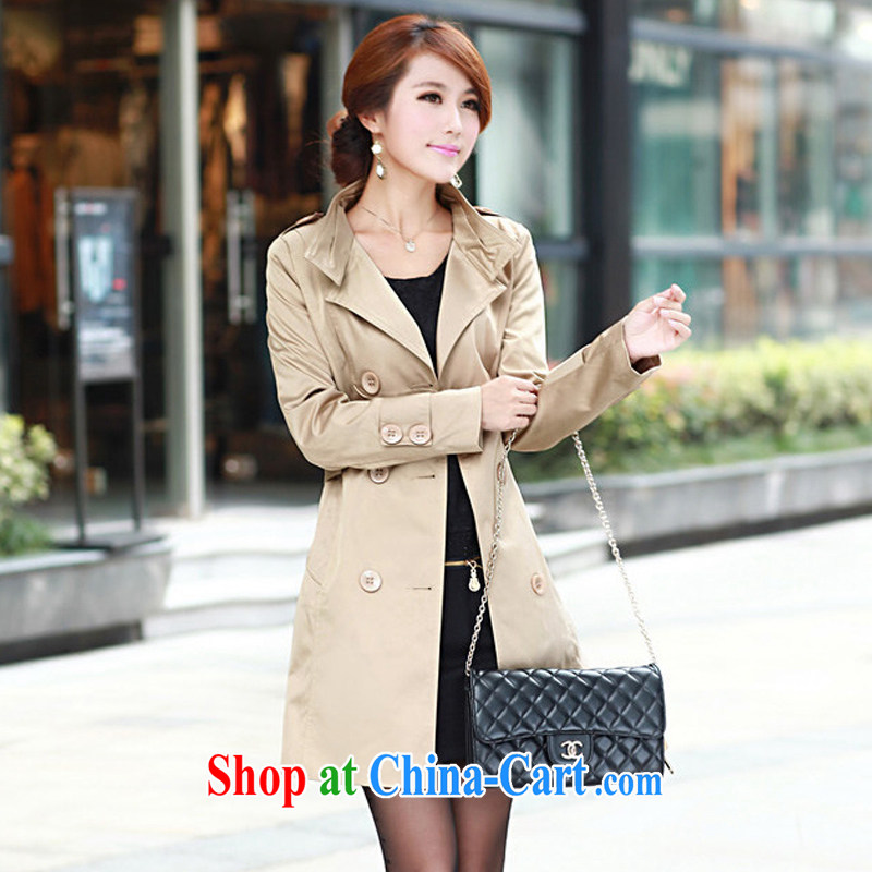 Pi-optimized Connie 2014 autumn and winter new Korean Beauty double-graphics thin thick mm long, XL clothes clothes girl jacket 58 cards with 4 XL recommendations 145 - 160 jack, Pi-optimized Connie, and shopping on the Internet