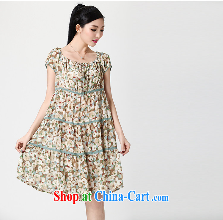 Water by summer 2014 new, larger female bohemian floral dress long skirt video thin S XQ 14 1225 toner take L pictures, price, brand platters! Elections are good character, the national distribution, so why buy now enjoy more preferential! Health