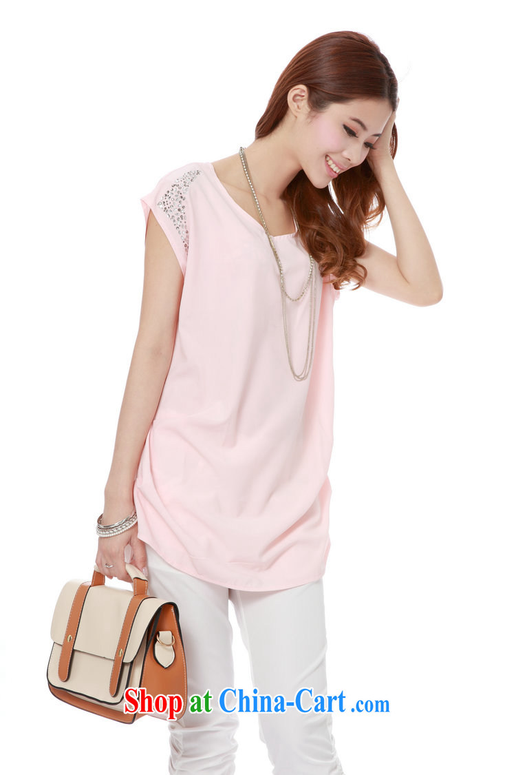 Firstyle larger female summer thick MM long, cultivating the code short-sleeved shirt T female snow woven shirts pink XXL pictures, price, brand platters! Elections are good character, the national distribution, so why buy now enjoy more preferential! Health