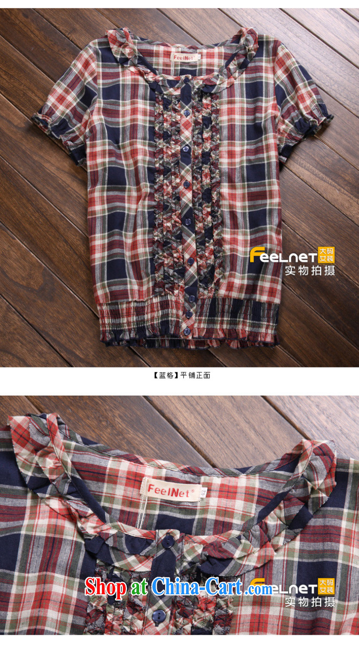 Korean version feelnet large code girls decorated in summer XL shirt, new women's shirt, blue 2867 3 XL -46, picture, price, brand platters! Elections are good character, the national distribution, so why buy now enjoy more preferential! Health