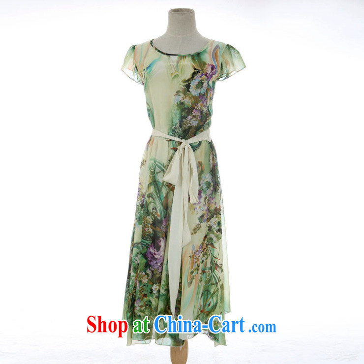 Tim in her 2015 new summer Korean Bohemia, emulation, the code dress short-sleeve with only the US long skirt D 3521 only natural green XXXL pictures, price, brand platters! Elections are good character, the national distribution, so why buy now enjoy more preferential! Health
