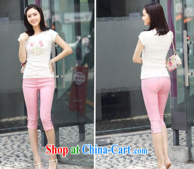 Lehman, lymalon, thick, thin. Summer 2015 new Korean, female, high-waist ultra-aggressive 7 solid pants HV 168 light blue XXXL pictures, price, brand platters! Elections are good character, the national distribution, so why buy now enjoy more preferential! Health
