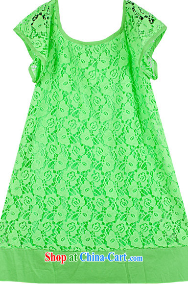 The line takes the Code women's clothing summer new Korean video thin thick mm retro lace scoop neck bubble sleeve loose dress 162 - 3 G light green are code pictures, price, brand platters! Elections are good character, the national distribution, so why buy now enjoy more preferential! Health
