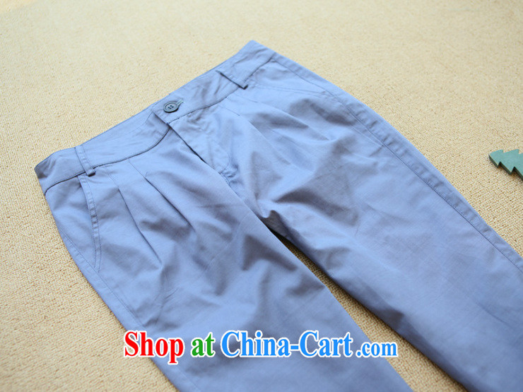 mm thick Korean version 7 pants girls summer graphics thin pants castor pants large, trouser press 7 pants female Harlan pants blue XL pictures, price, brand platters! Elections are good character, the national distribution, so why buy now enjoy more preferential! Health