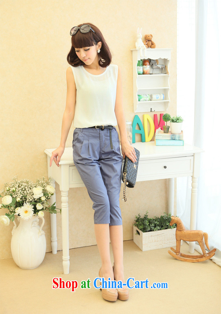 mm thick Korean version 7 pants girls summer graphics thin pants castor pants large, trouser press 7 pants female Harlan pants blue XL pictures, price, brand platters! Elections are good character, the national distribution, so why buy now enjoy more preferential! Health