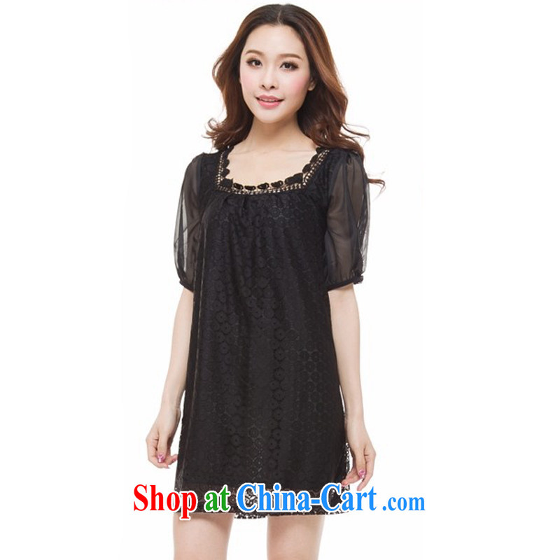 Van Gogh Lin's 2015 XL dresses ballet Silk Dresses snow woven relaxed thick MM preferred summer short-sleeved dresses brown 3 XL, Van Gogh Lin, and shopping on the Internet