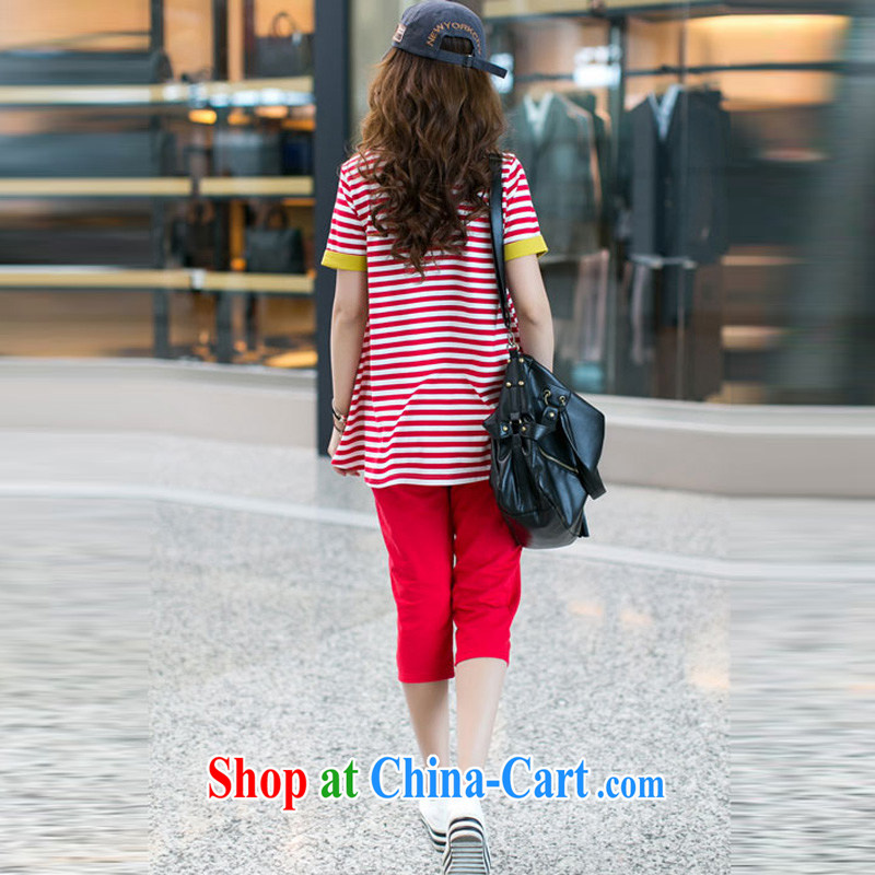 Cheuk-yan Yi Lai film summer 2015 new liberal streaks sport and leisure T pension package two-piece large, female S 2133 red 3 XL, Cheuk-yan Yi Lai, and shopping on the Internet