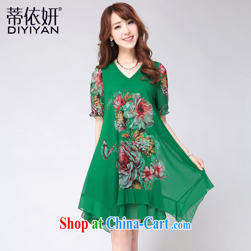 In accordance with his 2015 figure skating larger female summer is the increased emphasis on MM loose snow woven dresses summer green XL