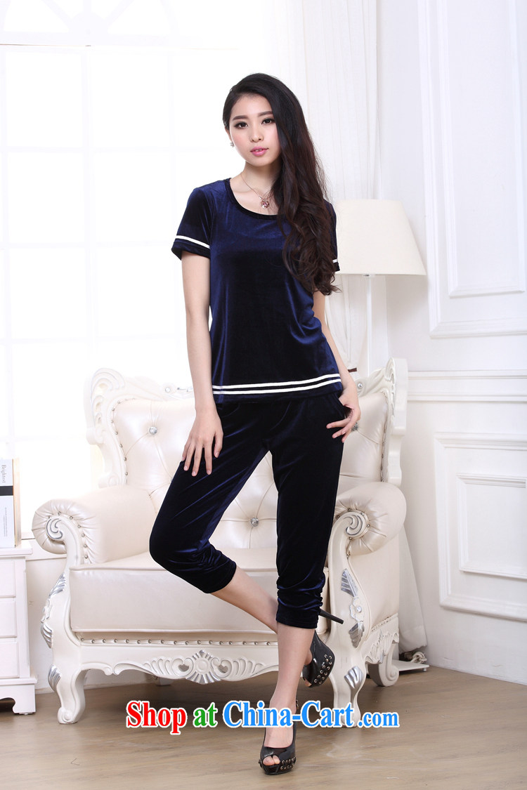 The sheep Yi Library summer 2014 new women, women Kit velvet-simple and stylish 5 girls sweater girls pants set 1551 black XXXXL pictures, price, brand platters! Elections are good character, the national distribution, so why buy now enjoy more preferential! Health