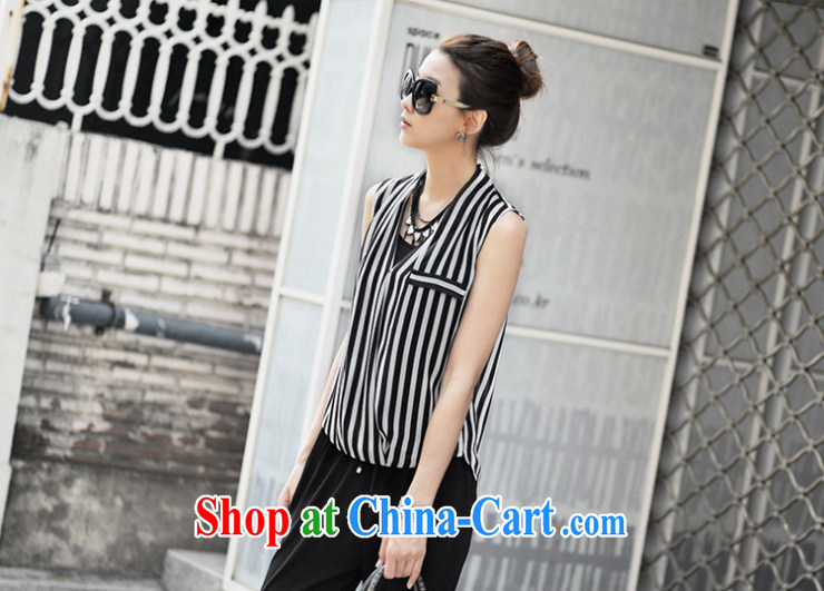 Van Gogh, The 2015 summer new Korean version of the greater code snow woven shirt short-sleeved female vertical streaks shirt elegant commuter shirt female picture color 2 XL pictures, price, brand platters! Elections are good character, the national distribution, so why buy now enjoy more preferential! Health