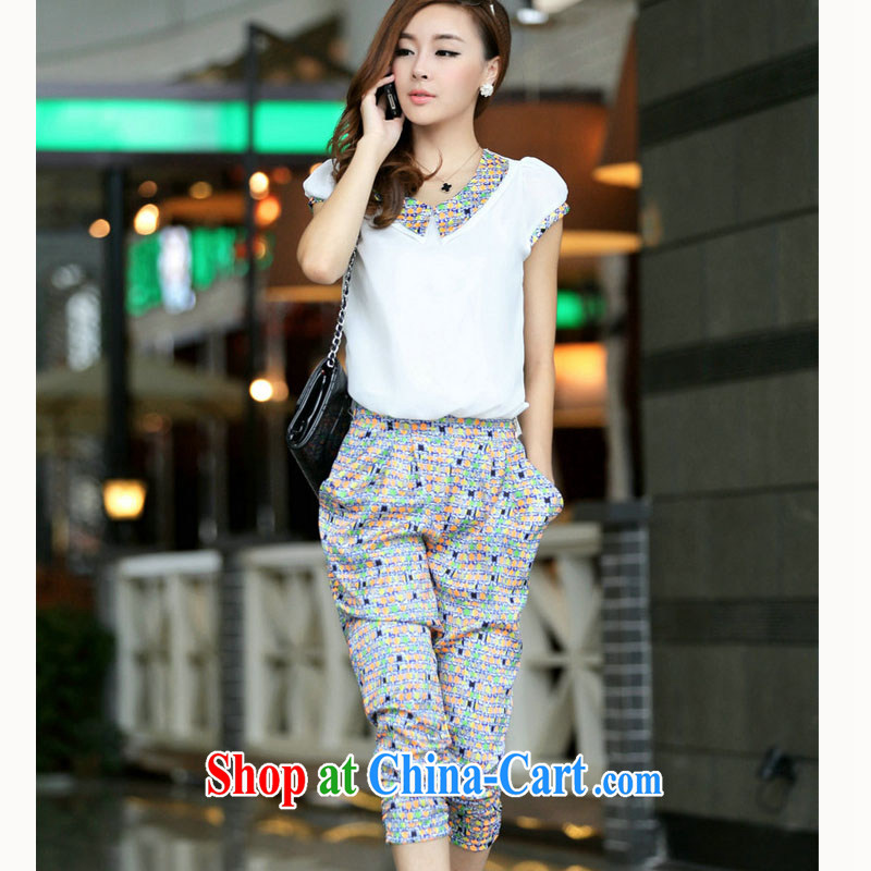 The United States is China embroidery 2014 summer new Korean version commuter beauty graphics thin short-sleeve double-pants for baby-pants casual pants 8006 photo color XXL, American, embroidery, and shopping on the Internet