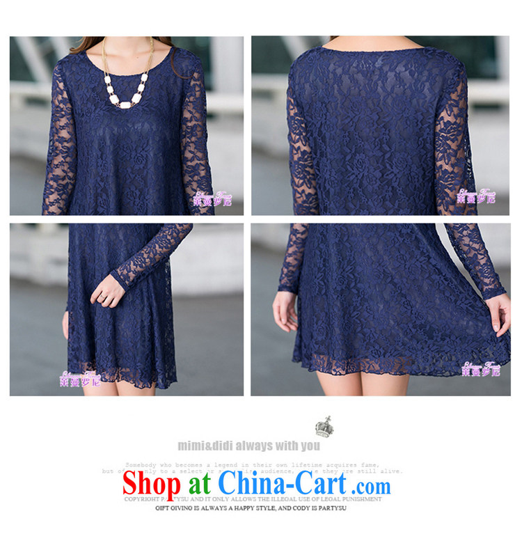 Lehman Ronnie lymalon payments spring 2015 new Korean version the code dress lace-cultivating long-sleeved solid even 1546 skirt black XXXXL pictures, price, brand platters! Elections are good character, the national distribution, so why buy now enjoy more preferential! Health