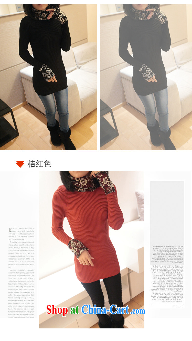 for Elizabeth's clothing new lace solid shirt beauty video gaunt in long high-stretch sweater women QA 817 black are code pictures, price, brand platters! Elections are good character, the national distribution, so why buy now enjoy more preferential! Health