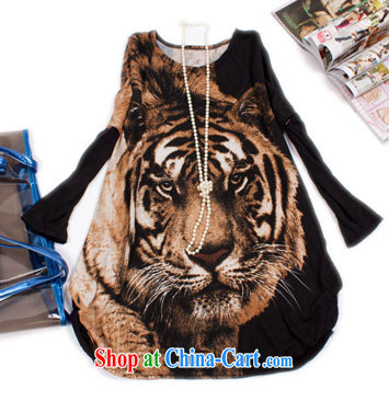 sea routes take realistic tiger head stamp bat sleeves large Code T shirt, long, large, female T pension Europe 3 HHLH coffee are code pictures, price, brand platters! Elections are good character, the national distribution, so why buy now enjoy more preferential! Health