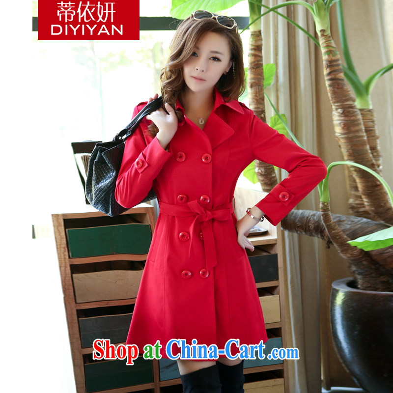 In accordance with his 2015 figure skating larger female spring new cultivating Korean fashion style clothing and women, wind jacket D M 24 2119 red XXXXL