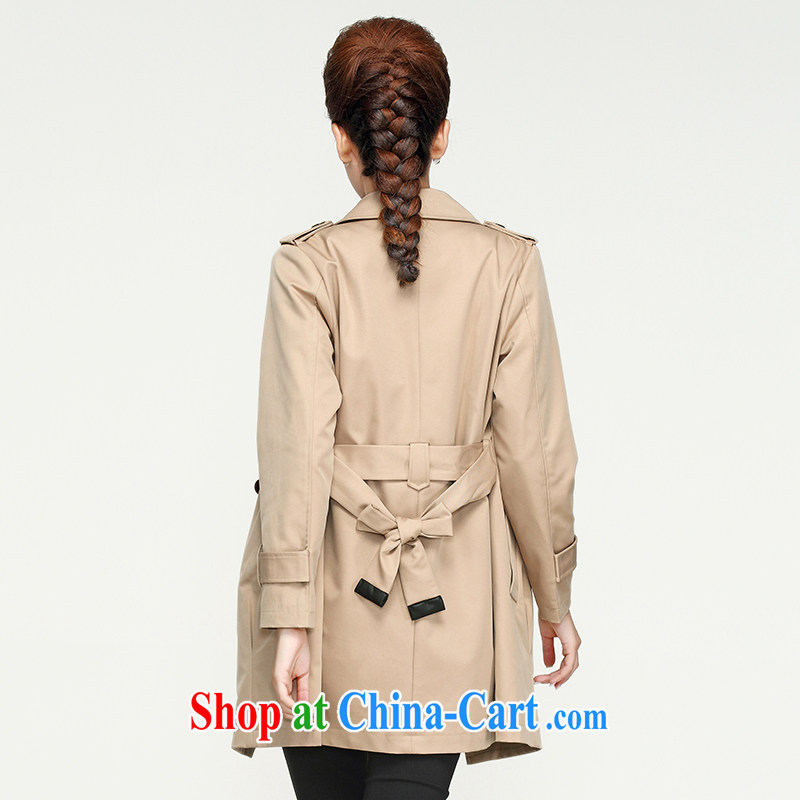 The Mak is the female 2014 spring, mm thick new stylish beauty graphics thin double-wind jacket 13,603 apricot M, former Yugoslavia, Mak, and shopping on the Internet