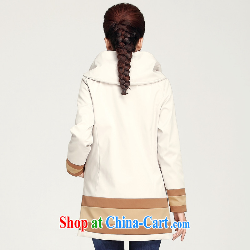 The Mak is the women fall 2014 with new thick mm stylish knocked color tile wind jacket 13,659 apricot XXXL, former Yugoslavia, Mak, and shopping on the Internet