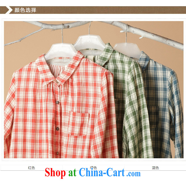 feelnet spring loaded the Code women mm thick graphics thin loose plaid, long, loose long-sleeved larger shirt 749 green 4 XL - 48, pictures, price, brand platters! Elections are good character, the national distribution, so why buy now enjoy more preferential! Health