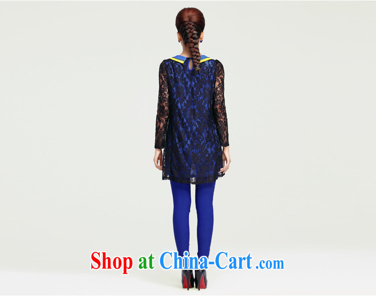The Mak larger women fall 2014 with new thick mm stylish wood drill lapel, long lace shirt 13,578 blue XXXXL pictures, price, brand platters! Elections are good character, the national distribution, so why buy now enjoy more preferential! Health