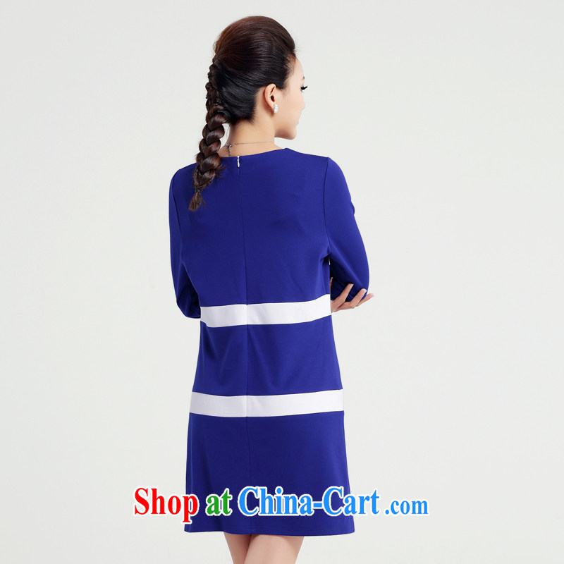 Slim, Mr Big, women fall 2014 with new women with thick mm stylish slim body knocked color long-sleeved dresses 13,611 blue M, former Yugoslavia, Mak, and shopping on the Internet