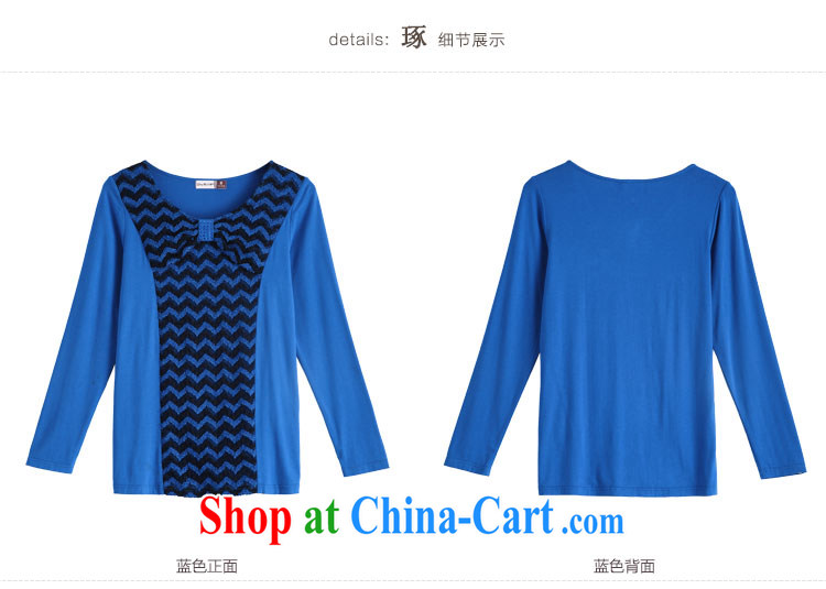 Slim, Mr Big, women fall 2014 with new female collar Bow Tie lace knitting long-sleeved T-shirt 13,790 blue M pictures, price, brand platters! Elections are good character, the national distribution, so why buy now enjoy more preferential! Health