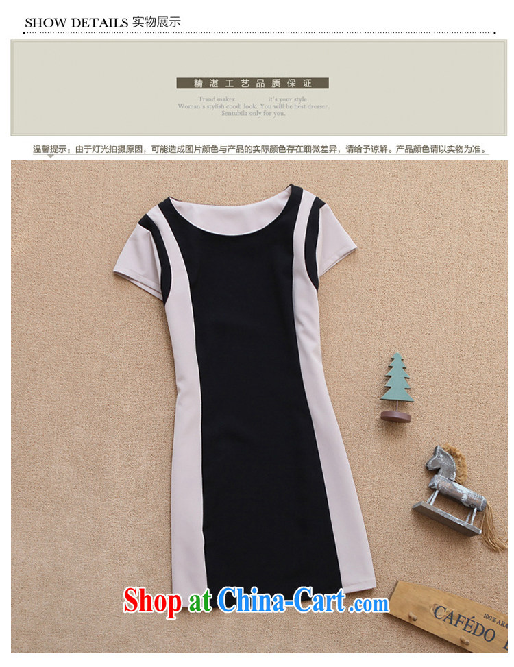 King, female thick mm summer graphics thin thick sister larger dresses new short-sleeved Korean children skirt Black + M XXXL pictures, price, brand platters! Elections are good character, the national distribution, so why buy now enjoy more preferential! Health