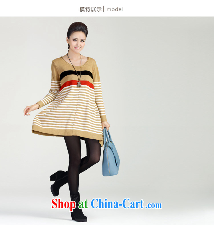 The Mak larger women 2014 winter new thick mm stylish stripes sweater dresses F 510 army green XXL pictures, price, brand platters! Elections are good character, the national distribution, so why buy now enjoy more preferential! Health