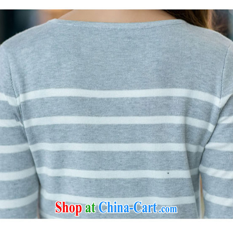 Lehman Ronnie lymalon delivery 2015 Spring and Autumn new products, female striped elastic solid long-sleeved sweater knit sweater 1861 royal blue XXXL, Lehman Ronnie (LYMALON), shopping on the Internet
