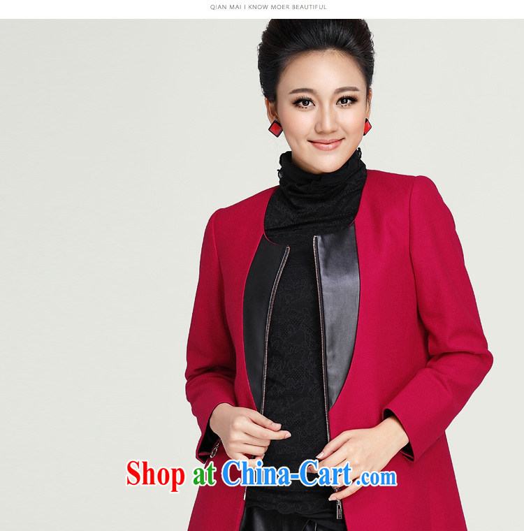 The MR big, women 2014 autumn and winter new thick mm stylish and elegant beauty chest spell leather jacket that 13,630 red XXXXL pictures, price, brand platters! Elections are good character, the national distribution, so why buy now enjoy more preferential! Health
