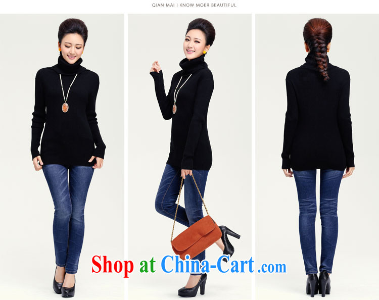 2014 autumn and the former Yugoslavia, Mr Big, female Korean edition boxed loose new thick mm beauty video gaunt collar sweater solid YS - 002 blue XXL pictures, price, brand platters! Elections are good character, the national distribution, so why buy now enjoy more preferential! Health