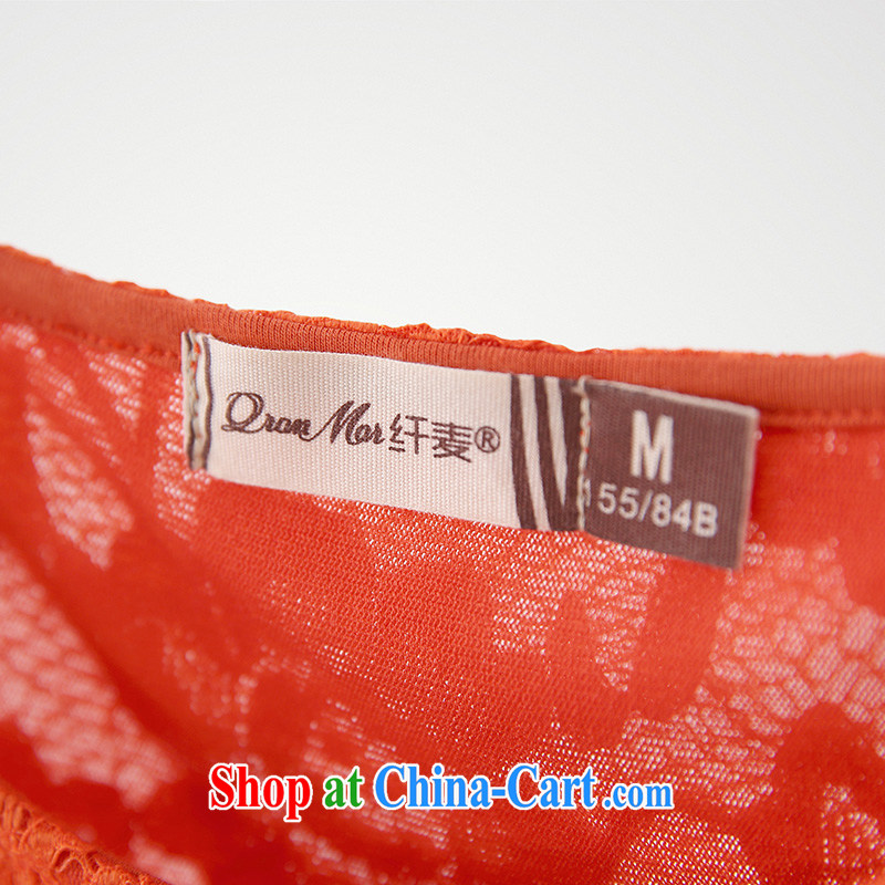 The Mak is the women's clothing 2014 new thick mm autumn stylish retro-su lace spell series skirts 131,121 orange XXXXL, former Yugoslavia, Mak, and shopping on the Internet