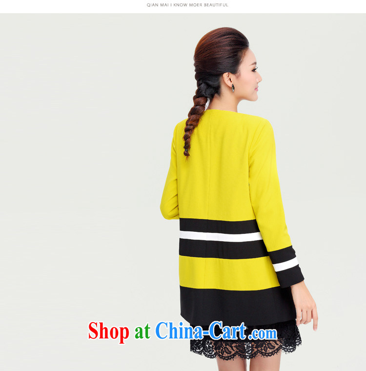 The Mak is the female 2014 liberal New thick mm Autumn with stylish knocked color stitching jacket girls in long, 13,932 black XXXXL pictures, price, brand platters! Elections are good character, the national distribution, so why buy now enjoy more preferential! Health