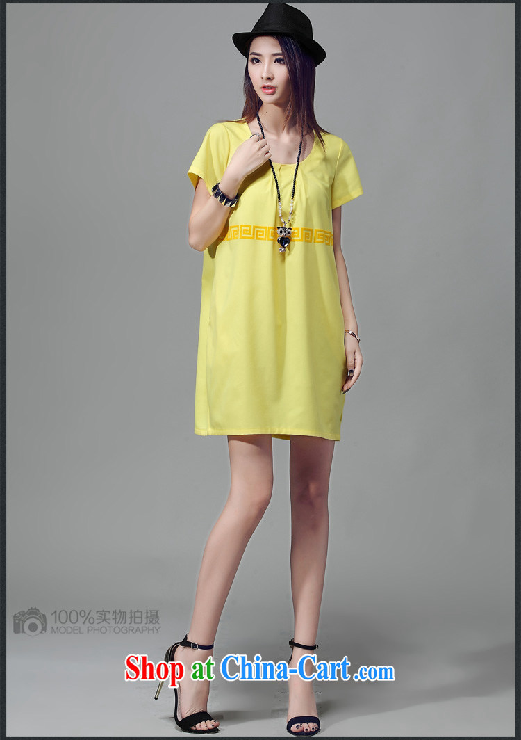 The cloud, Eva 2015 the code female summer registration, lint-free cloth retro pattern dresses yellow XXXL (weight 150 - 170) pictures, price, brand platters! Elections are good character, the national distribution, so why buy now enjoy more preferential! Health