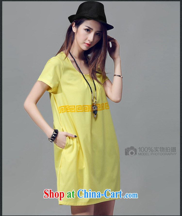 The cloud, Eva 2015 the code female summer registration, lint-free cloth retro pattern dresses yellow XXXL (weight 150 - 170) pictures, price, brand platters! Elections are good character, the national distribution, so why buy now enjoy more preferential! Health