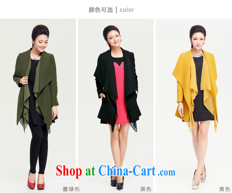 The Mak is the female 2014 autumn and winter new thick mm stylish snow woven stitching on T-shirt is gross jacket 13,981 army green XXXXL pictures, price, brand platters! Elections are good character, the national distribution, so why buy now enjoy more preferential! Health