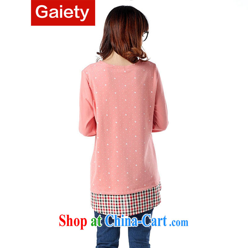 According Gaiety acajou (Autumn 2014 the new female Korean pregnant women with T-shirt long-sleeved shirt T XR 51,121 #pink XL, parallel core (Gaiey), online shopping