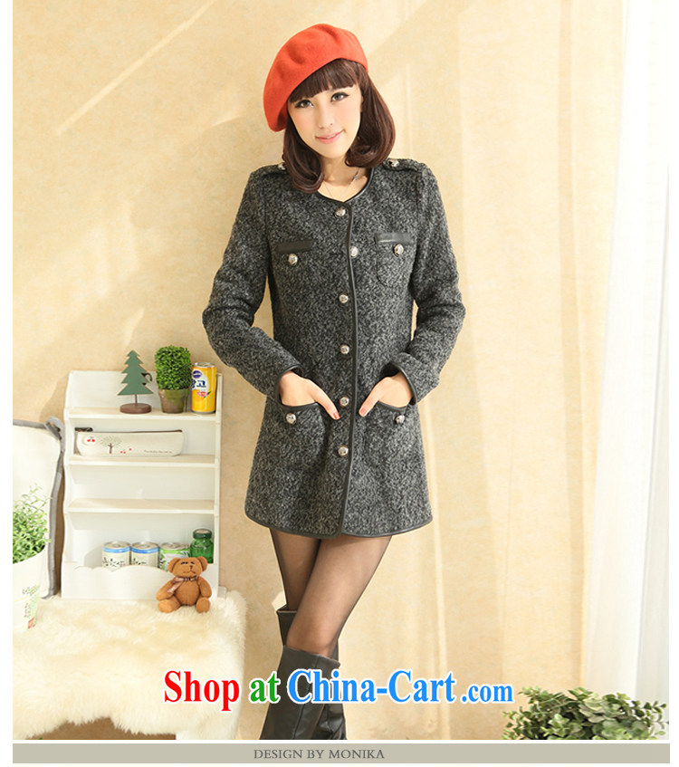Moses Veronica women mm thick winter clothing new and small fragrant wind sub-coat hair so thick coat, long, large, female black and gray XXXL pictures, price, brand platters! Elections are good character, the national distribution, so why buy now enjoy more preferential! Health