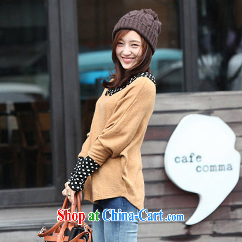 Be Cheuk-yan costumes autumn 2015 new, loose the code point the bat sleeves knitted T-shirt M 5087 card the color of the Code are to be Cheuk-yan (meenzuo), shopping on the Internet