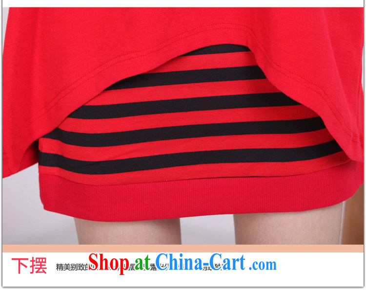 Meng-dress 2015 new Korean streaks graphics thin two-piece long-sleeved thick MM dress M 5093 black XXXXL pictures, price, brand platters! Elections are good character, the national distribution, so why buy now enjoy more preferential! Health