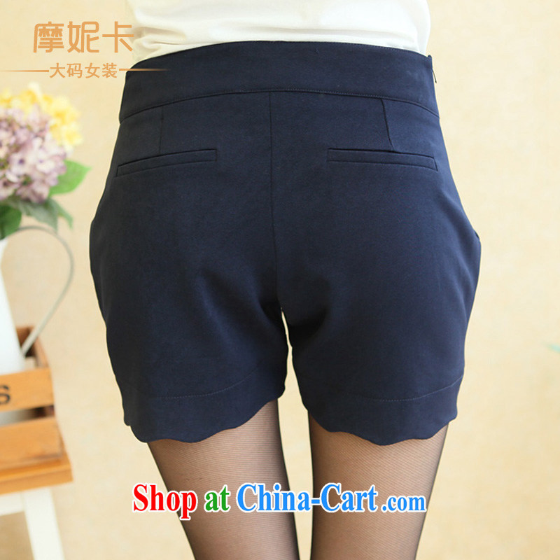 Connie Moses card the Code women mm thick load fall 2013 new graphics thin Korean petal Leisure Centers sister short pants blue XL, Moses Veronica, shopping on the Internet