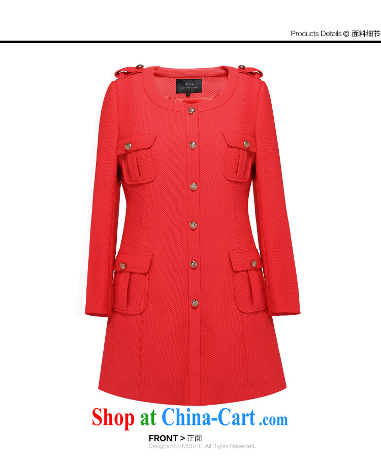 MSSHE XL women 2015 spring jackets thick sister, long, Korean Wind Jacket commuter clearance 5333 orange 2 XL pictures, price, brand platters! Elections are good character, the national distribution, so why buy now enjoy more preferential! Health