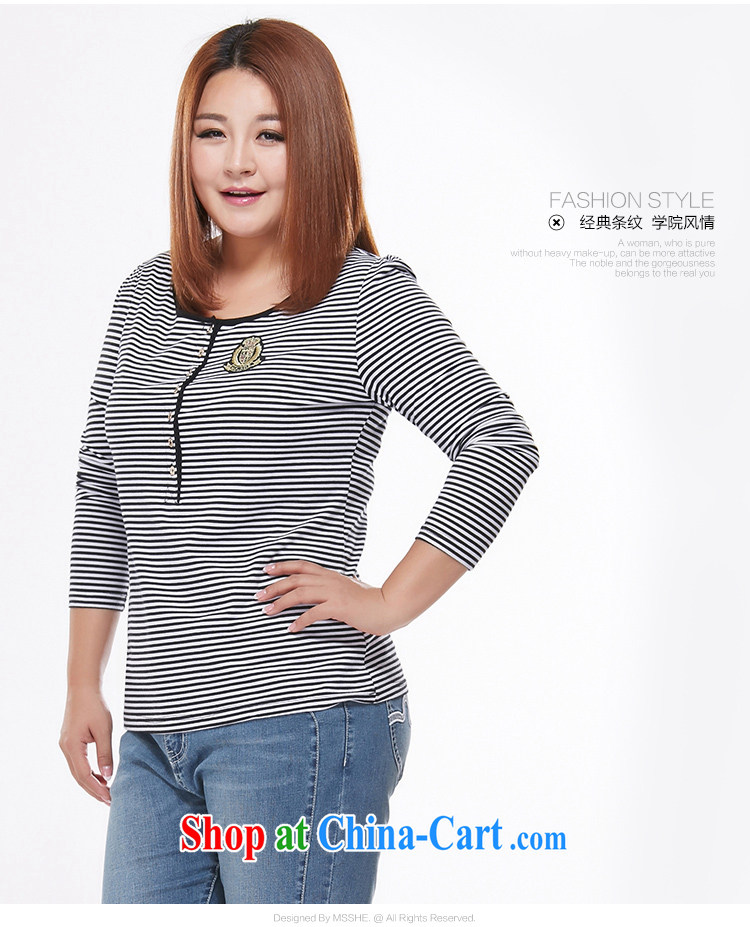 MsShe XL ladies' 2015 mm thick spring graphics thin long-sleeved knit-shirt solid T pension 3085 black-and-white 4XL pictures, price, brand platters! Elections are good character, the national distribution, so why buy now enjoy more preferential! Health