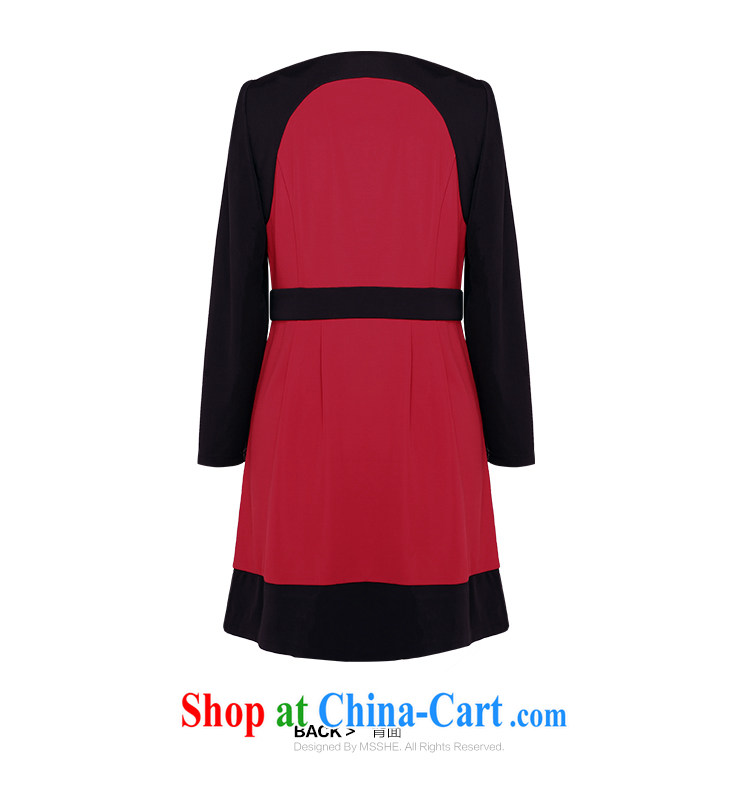 MSSHE XL girls spring dresses on Europe and sister knocked color the long-sleeved dresses the waist graphics thin clearance 5512 Fire Red 3 XL pictures, price, brand platters! Elections are good character, the national distribution, so why buy now enjoy more preferential! Health