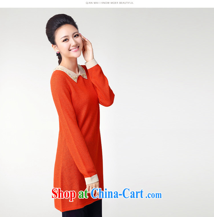 The Mak is the female 2014 autumn and winter new thick mm stylish stitching staples Pearl sweater S 13,004 orange XXXL pictures, price, brand platters! Elections are good character, the national distribution, so why buy now enjoy more preferential! Health