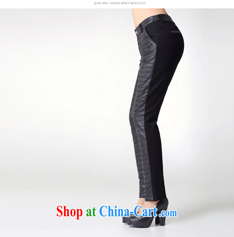 The Mak larger women 2014 winter new thick mm AB streaks the PU stitching trousers HLku 131,172 栆 red XXXXL pictures, price, brand platters! Elections are good character, the national distribution, so why buy now enjoy more preferential! Health